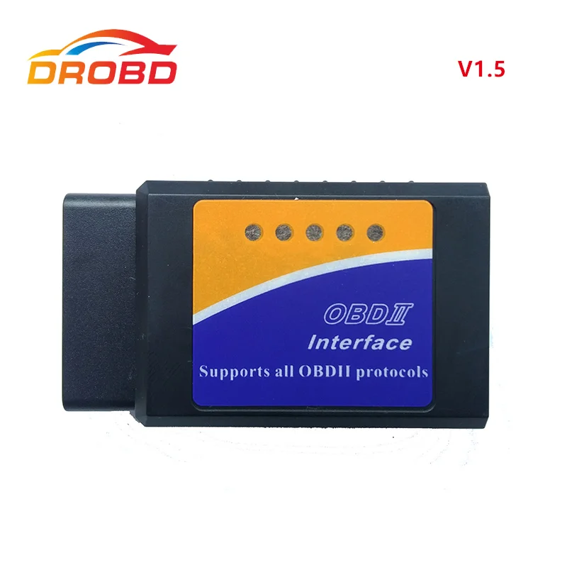 ELM327 V1.5 Mini OBD2 диагностический инструмент Bluetooth 3 0 Для Android сканер поддерживает все