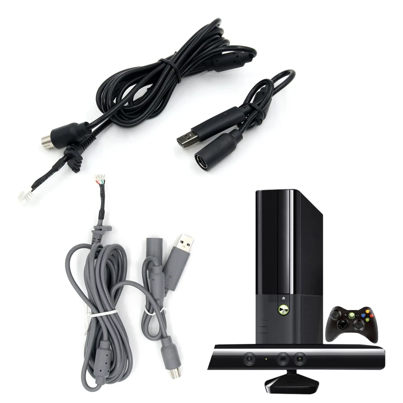 

High Quality USB 4 Pin For Cable Cord Cable +Breakaway Adapter Replacement For Xbox- 360 Wired Controller Accessories