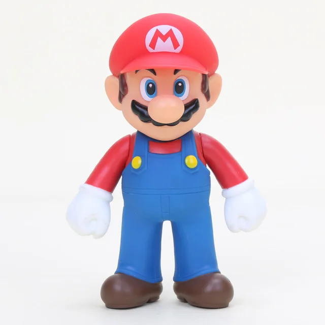 red hat mario 8-12 см Фигурки "Супер Марио" игрушки Super Mario Bros Bowser Luigi Koopa Yoshi Mario Maker Odyssey ПВХ фигурка модель игрушки куклы - Цвет: red hat mario