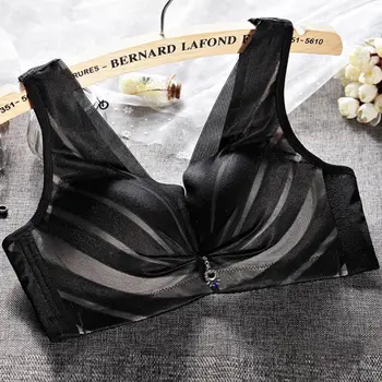 

Lace Striped Padded Underwear Bras Women Push Up Brassieres Plus Size Women Bras
