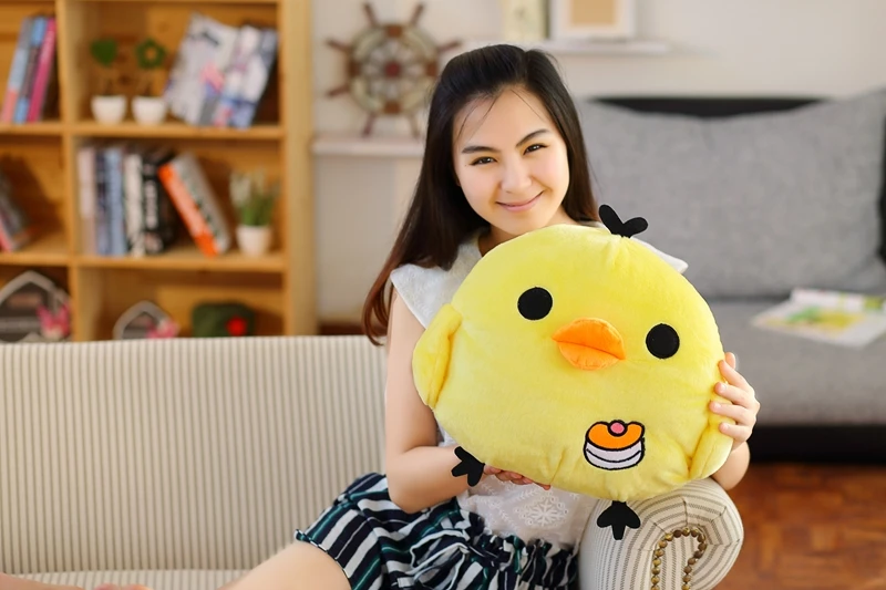 1 шт. Kawaii желтый цыпленок плюшевые игрушки Rilakuma расслабляющий цыпленок мягкие игрушки детские игрушки подарок на день рождения