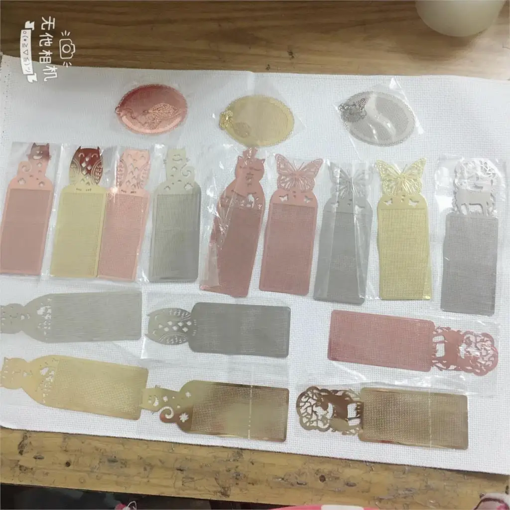 Xx 1 шт. бабочка Сова DIY ремесло Стич Вышивка крестом металлическая Закладка серебро Рукоделие Вышивка ремесла счетный крест-строчка - изображение