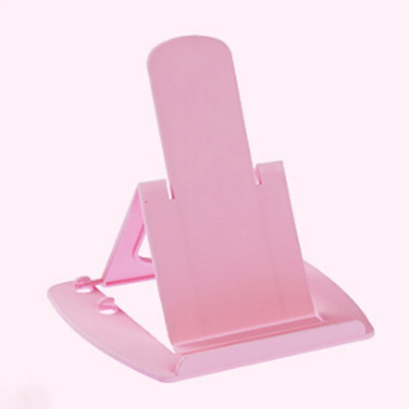 New Folding Plastic Mobile Phone Holder Creative Cute Candy Mini Portable Phones Fixed Holder Debris Storage Rack Home Supplies