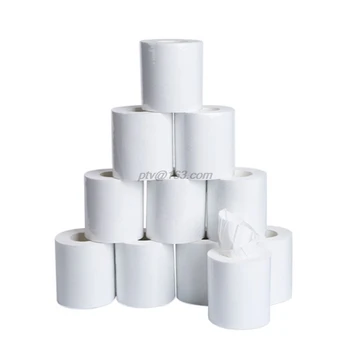 

10Rolls White napkin Roll Paper , Home Household 3 Layers Bath Toilet Paper Soft