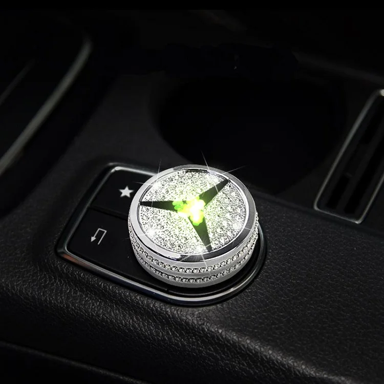 Внутренняя отделка автомобиля алмаз для Mercedes-Benz аксессуары GLA200 CL220 cl260 cl200 Benz автомобиль свет Трансмиссия дизайн - Название цвета: Silver