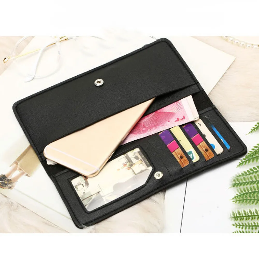 Женский мини-кошелек для девушек, кожаный бумажник, кошелек на застежке, тренд, Одноцветный, кошелек, кошелек для ежедневного использования, кошелек, женский кошелек