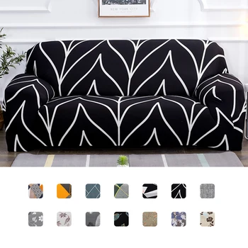

Modern Floral Sofa Cover Dust Proof Elastic Slipcovers for Living Room Couch Covers Single/Two/Three/Four Seat