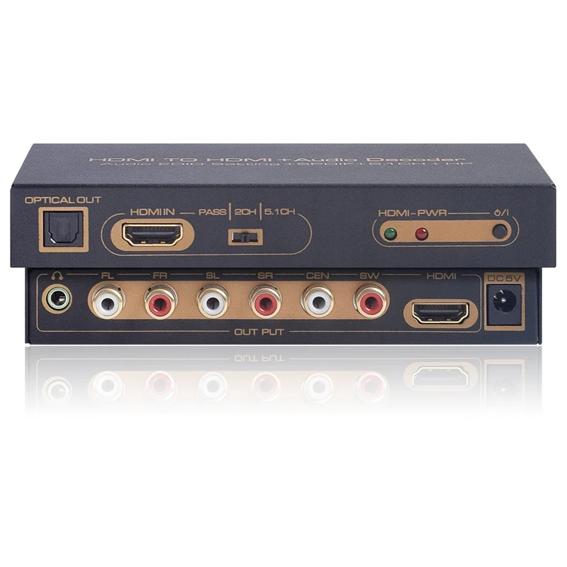 HDMI 5,1 CH цифровой аудио декодер конвертер Hdmi в Hdmi+ аудио декодер экстрактор сплиттер Dolby Digital Ac3, Dts, Lpcm Suppo