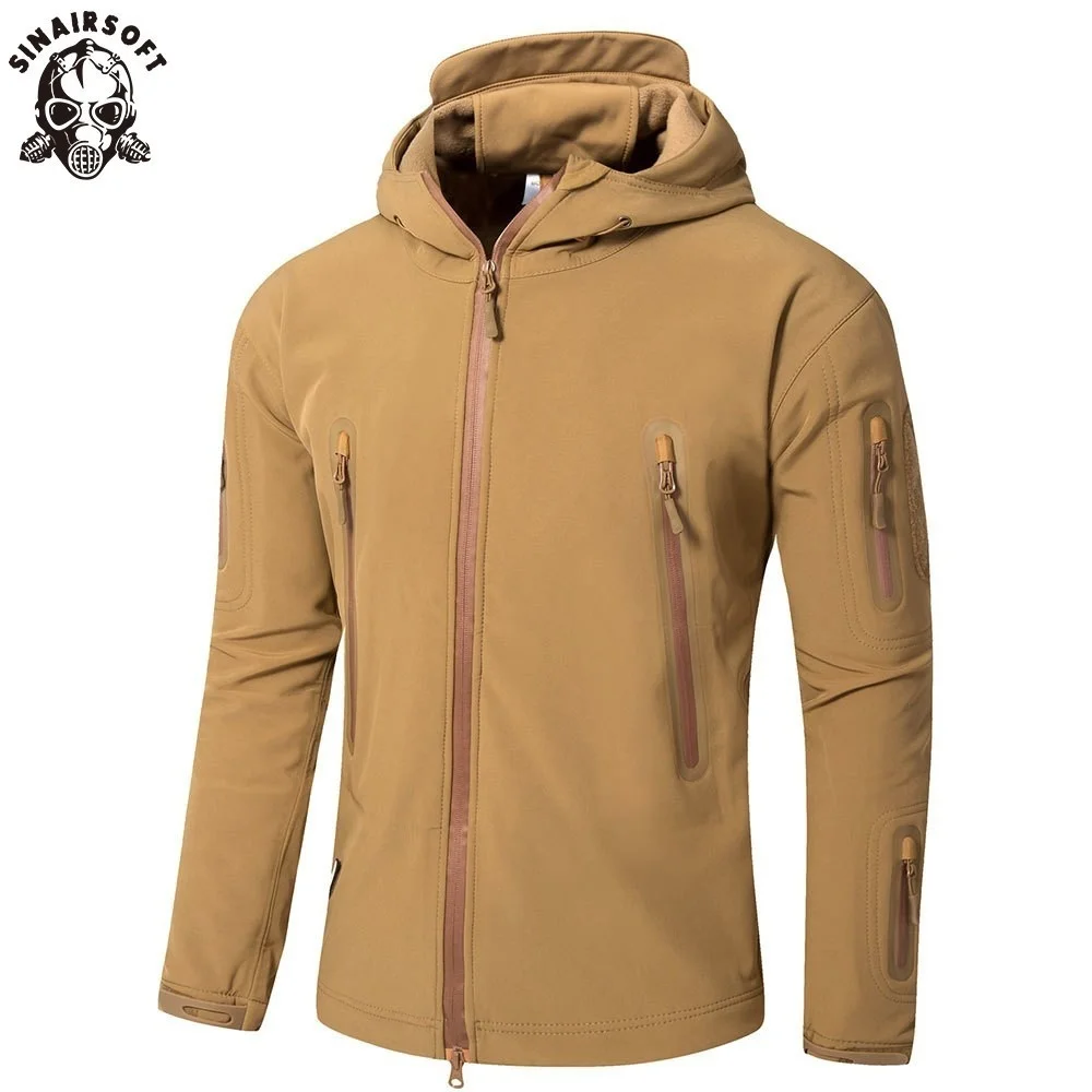 LiliChan Mannen Militaire Zachte Shell Tactische Jas Outdoor Sport Jacht Leger Waterdichte Bovenkleding Jas, Jungle digitaal, L