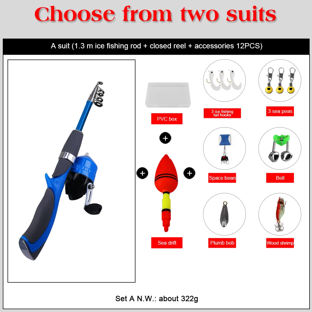 

Fargiant Ice Fishing Rods Carbon Fiber Spinning Rod Combo Spinning Reels Winter Fishing Reel Pole Sets Fishing Accessories