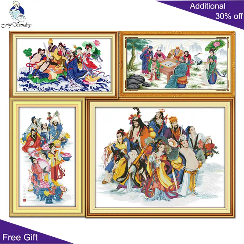 Joy Sunday китайская Taoist фея рукоделие R253 R254(1) R254(2) R288 подсчитанный и отпечатанный