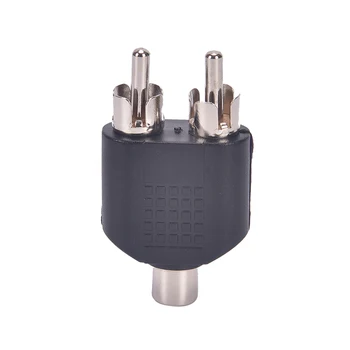 

Y Splitter RCA 3.5 Stereo Female Jack to 2 RCA Male plug Adapter Headphone Y Audio Adapter Converter udio Video Plug Connctor