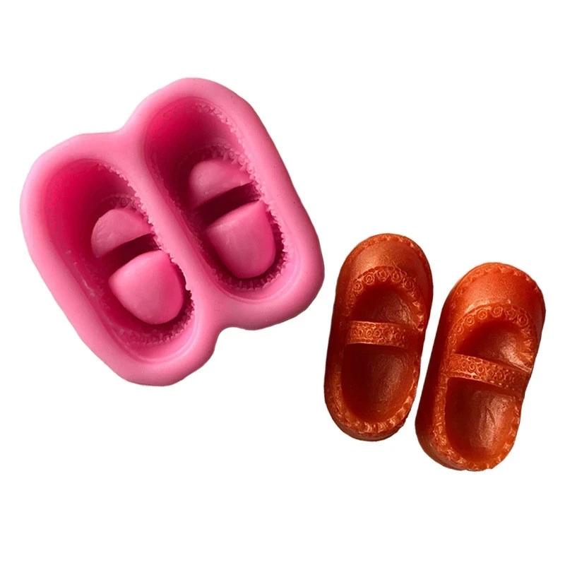 

Baby girl shoes sugar molds, silicone lace mold, DIY fondant cake mold chocolate candy mold kitchen baking utensils