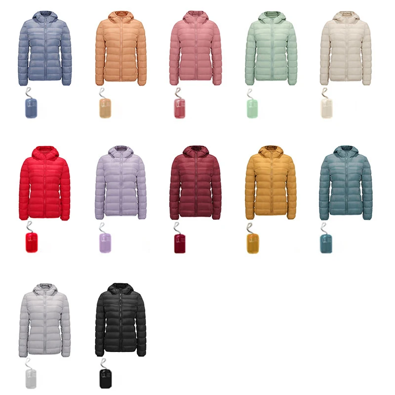 New Fashion Ultra Light 90% Down Jacket Soft Matte Fabric Winter Feather Jacket Warm Coat Hooded Parka Female Portable S-4XL