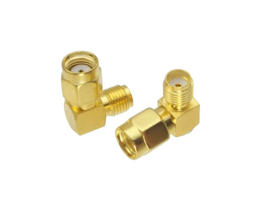 SMA Female to RPSMA Male Right angle外孔内孔