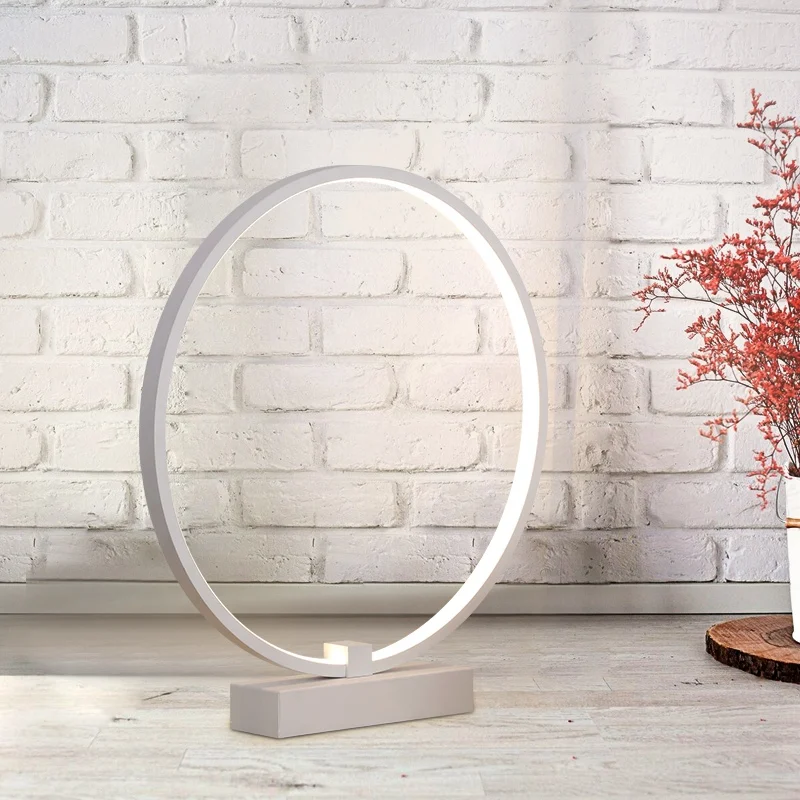 

HOT-Aluminum LED Table Lamps for Living Room Home Led Desk Lamp Bedroom Study Reading Acrylic Lampshade