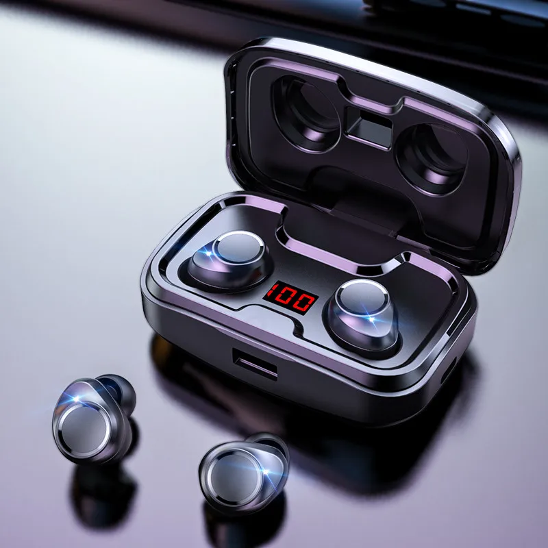 

Bluetooth 5.0 Earphones IPX7 Waterproof Wireless Bluetooth Headphones Touch Control Sport Stereo Earbuds Headset With microphone