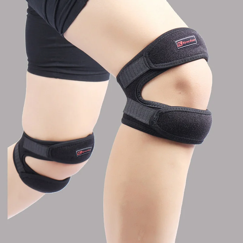 

1PCS Pressurized Basketball Knee Wrap Sleeve Support Bandage Pad Adjustable Knee Braces Breathable Hole Kneepads Tennis Cycling