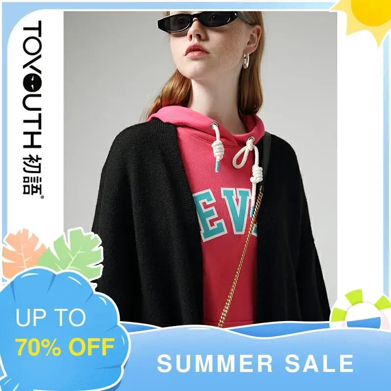 Женский плотный Кардиган с длинным рукавом V-образным вырезом |