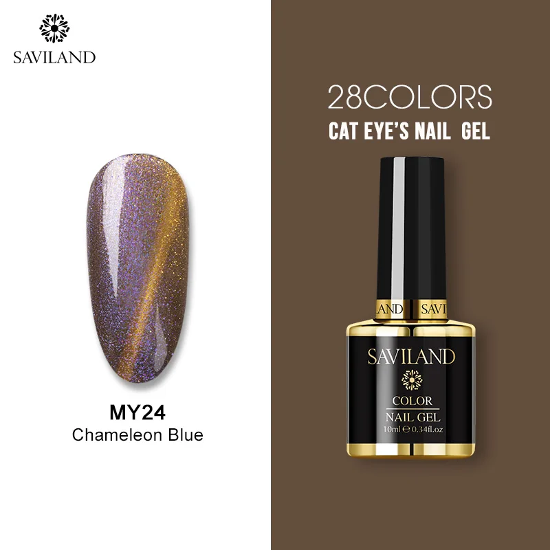 10ml MY24 SAVILAND кошачий глаз Хамелеон Гель-лак для ногтей с пузырьками звездное небо Магнитный УФ-светодиодный Гель-лак для ногтей требуется Гель-лак DIY - Цвет: 10ml MY24