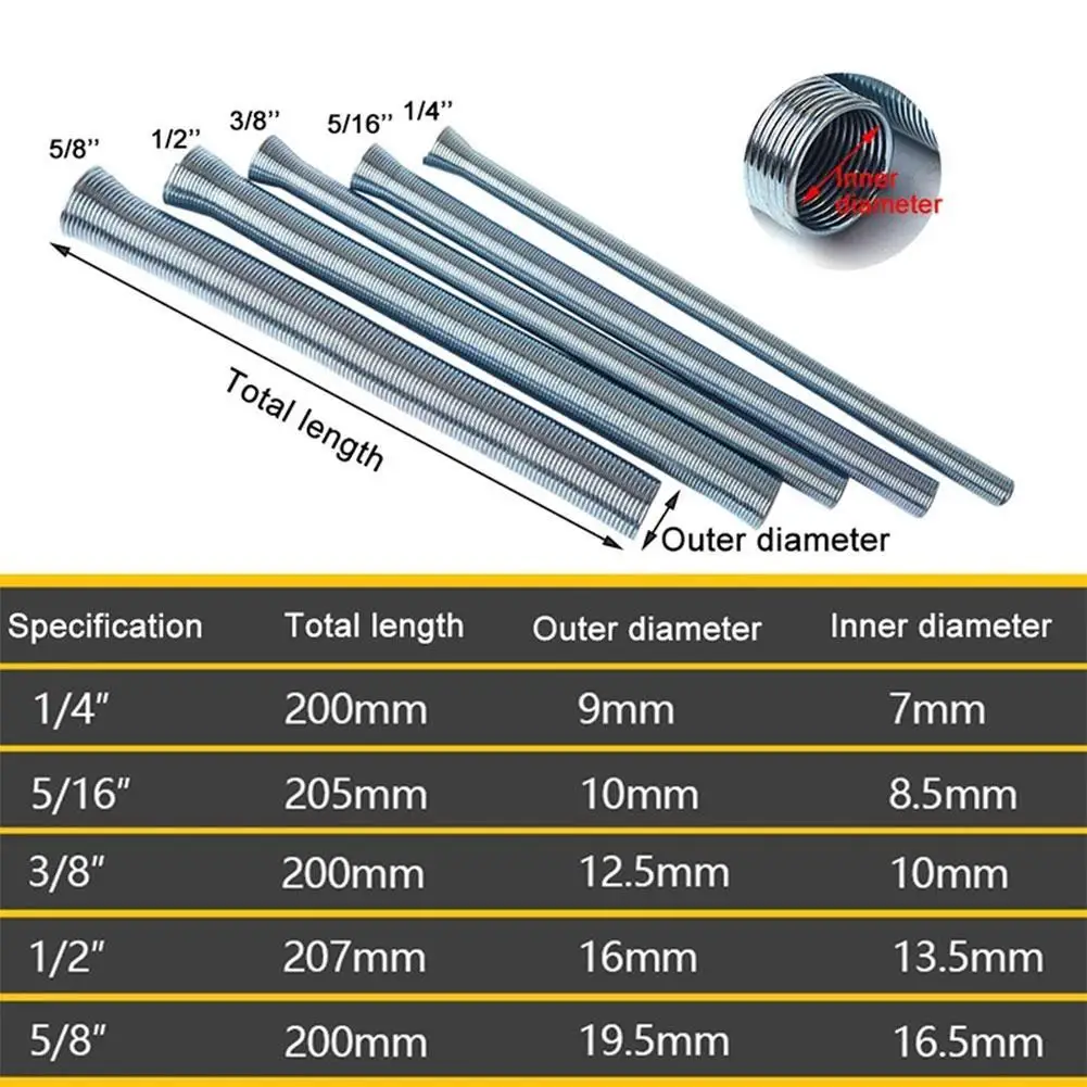 Wire Bender Spring Benders Air Condition Pipe Bender Pipe Bending Tool Outside Style Aluminum Pipeline Spring Tube