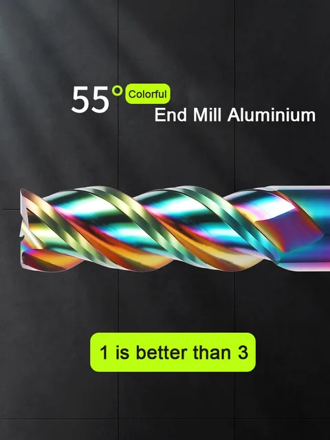 Colorful HRC55 End Mill Cutter