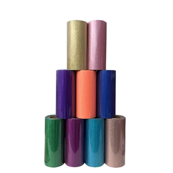 

1 sheet 30cmx100cm (12"x40") Glitter vinyl for heat transfer heat press cutting plotter Made in South Korea