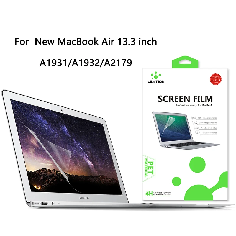 Lention 10 pcs Screen Protector HD Film for 2020 New Macbook Air 13 Inch A1931 A1932 A2179  Screen Eye Protection MacBook skin