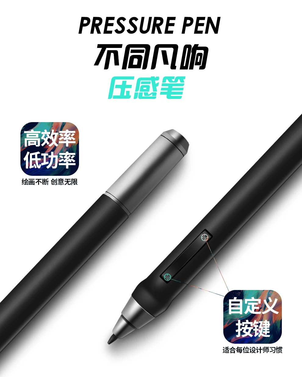 pen only Цифровые планшеты для рисования, 15,6 дюймов, микро USB, Графический графический планшет, монитор, 8192, планшет bosto - Цвет: pen only