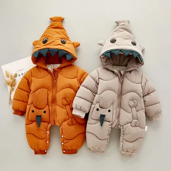

Baby Winter Cotton Outerwear Newborn Romper Thickening Baby Cotton Jumpsuit Winter Out Going Clothes One-piece Clothing