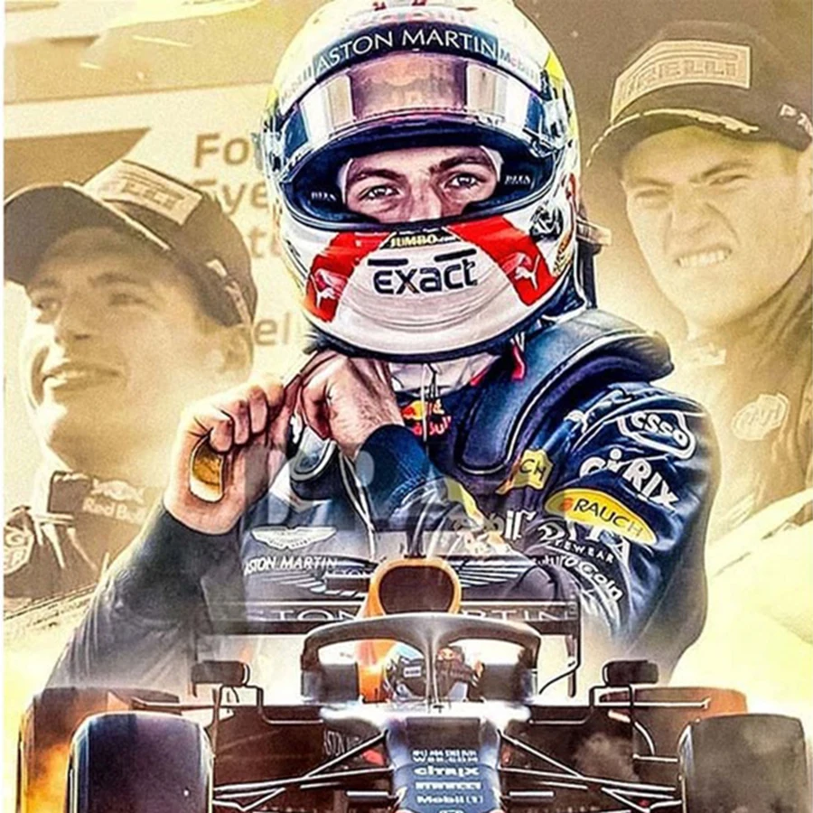 5D DIY diamond painting F1 Racing Driver Full Square/Round embroidery Rhinestone Cross Stitch Mosaic Decoration Gift |