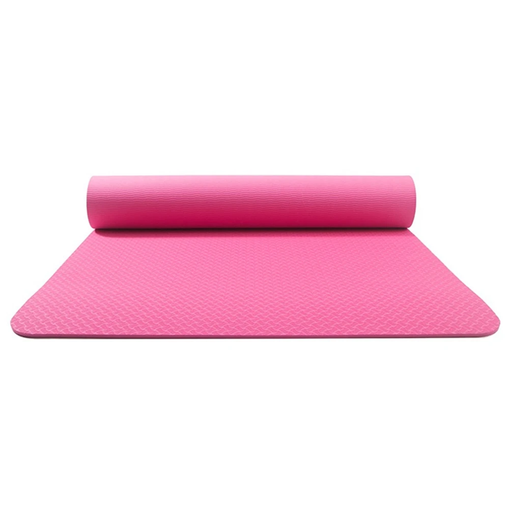 Толстый коврик для фитнеса. Коврик для йоги складной TPE.