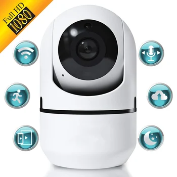 

WiFi IP 1080P HD Webcam Smart Home Wireless Security Baby Monitor Two-way audio Anti-theft monitor 360° Night vision Camera D30