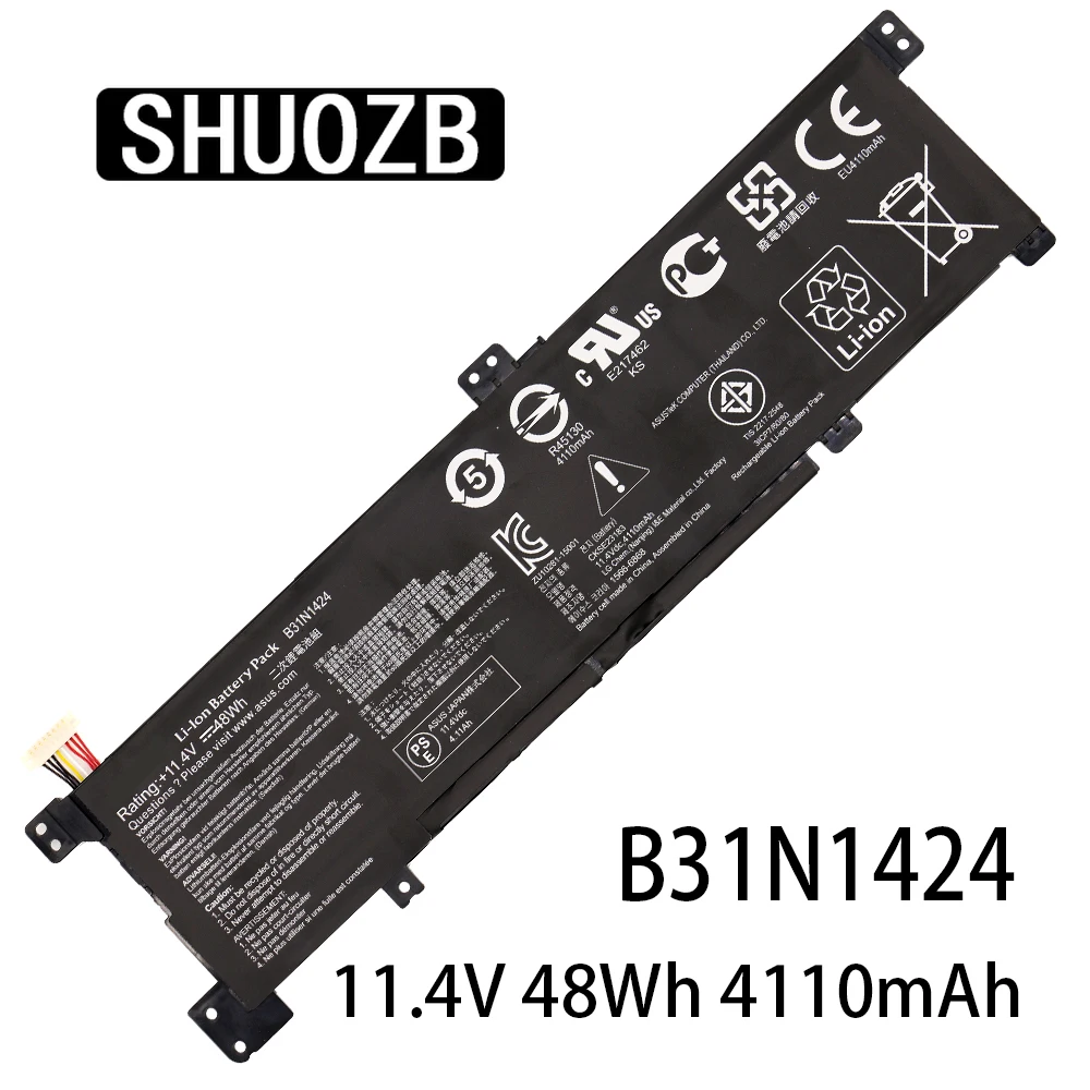 SHUOZB Новый B31N1424 Аккумулятор для ноутбука 14 1 V 48Wh 4110MAH Asus A400U A401L K401L B5010 500 200 K401LB5010