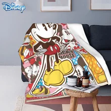 Disney Mickey Blanket Cover Sofas Cartoon Plush Blankets for Kids Adult Winter blankets Bedspread on the bed Children boy Gift