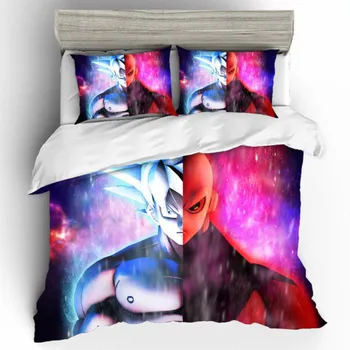 

Dropshipping Home Textiles Bed Linen Set Dragon Ball 3D King Size Bedspread Luxury Couple Bedding Set Cotton Boy gife