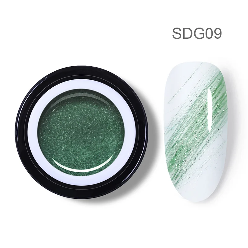 BP-SDG09 BORN PRETTY блестящая проволока для рисования ногтей Гель-лак 5 мл тянущаяся Линия Дизайн ногтей гель Толстая упругая краска паук ногтей УФ Гель-лак для ногтей - Цвет: BP-SDG09