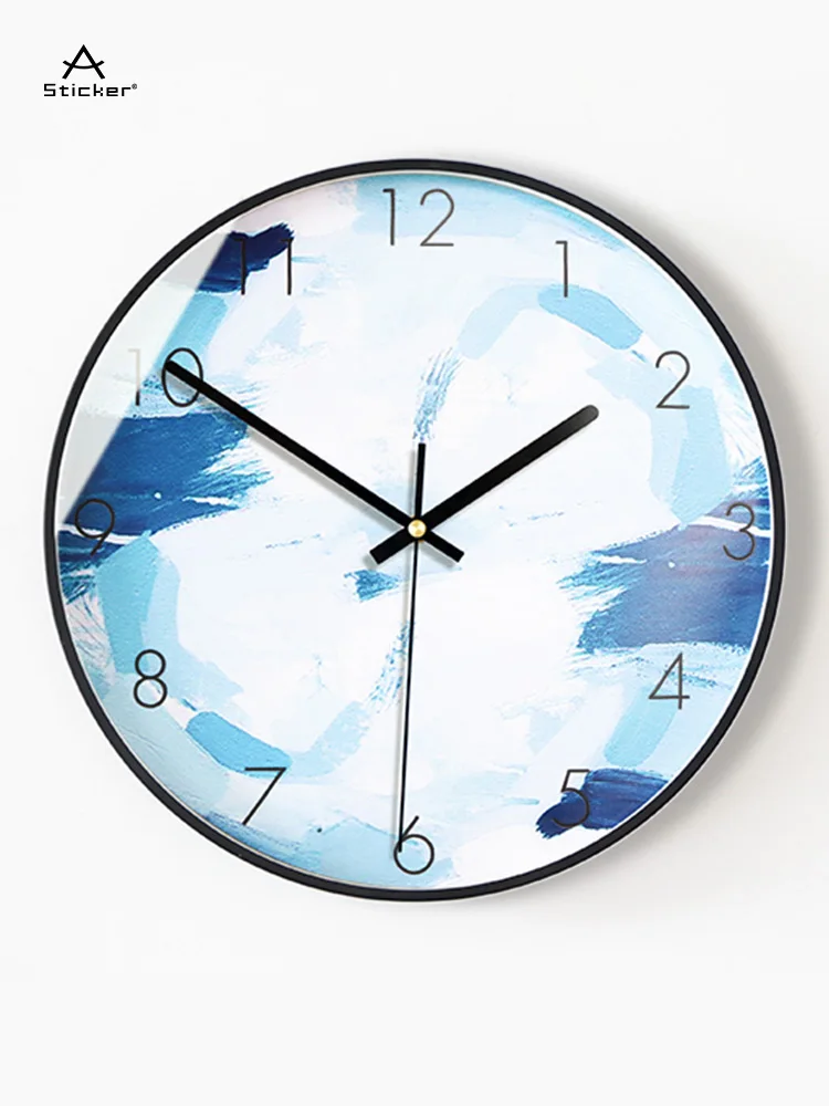 

Abstract Nordic Modern Design Wall Clocks Luxury Decorative Living Room Clock Creative Simple Clock Wall Kitchen Silent AZB083
