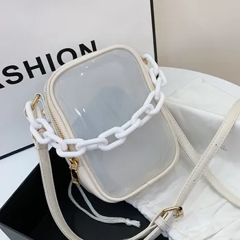 

Louis Channels Transparent Bags for Women 2020 PVC Clear Bag Jelly Shoulder Crossbody Bag for Ladies Handbag Purse Card Holder