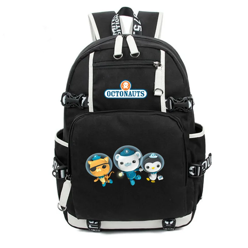 Рюкзак Octonauts, холщовые школьные сумки, сумка на плечо, Барнакл квазий, песо, печать, дорожные сумки, рюкзак для ноутбука для детей