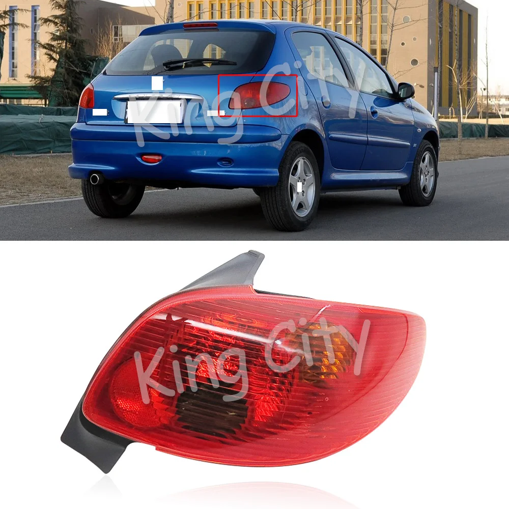 Capqx для peugeot 206 2005 2006 2007 2008 Задний бампер задняя лампа стоп-сигнала фара