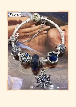

High Quality Reproduction 1:1 100%925 Pure Silver Starry Night Charm Chain Bracelet Free Delivery