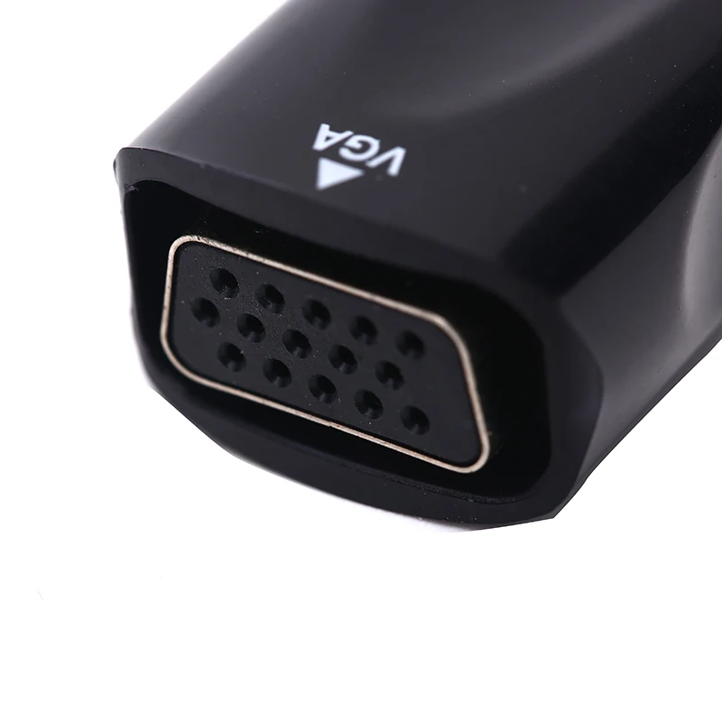 Белый черный HDMI Женский VGA конвертер адаптер 1080P с 3,5 мм аудио кабель для ПК ТВ