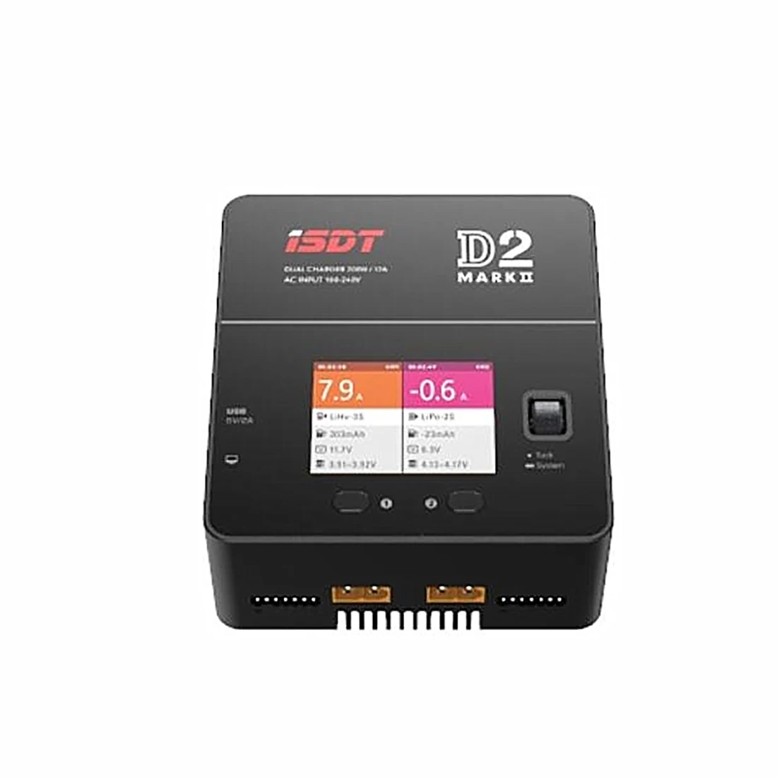 ISDT D2 MarkⅡ AC 200W 12A 2 6S Dual Channel Battery Balance Charger For  Lilon LiPo LiHV NiMH Battery RC Models|Parts  Accessories| - AliExpress