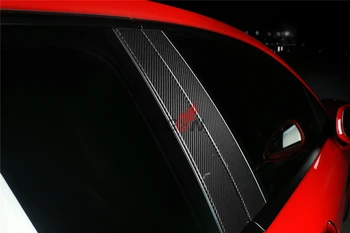 

Car Window Pillar Molding Post Trim For Porsche Panamera 971 2017+ Real Carbon Fiber 4pcs