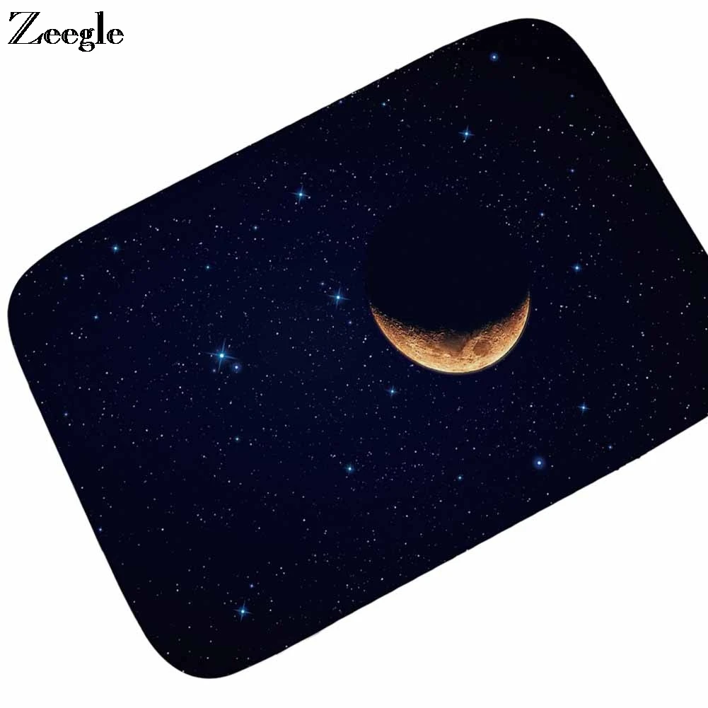 Zeegle Floor Mat Doormat Flannel Soft Foot Mat Absorbent Living Room Floor Rug Anti Slip Bathroom Doormat Funny Outdoor Door Mat