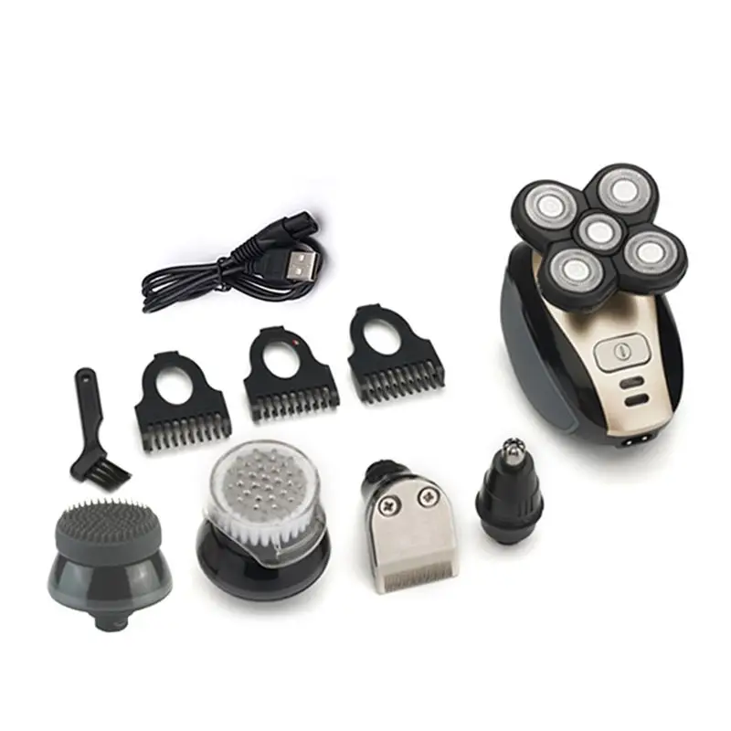 

Men USB Charging Models Multi-function Waterproof 5-head Electric Shaver Shaving Beard Knife Rechargeable Razor NEW