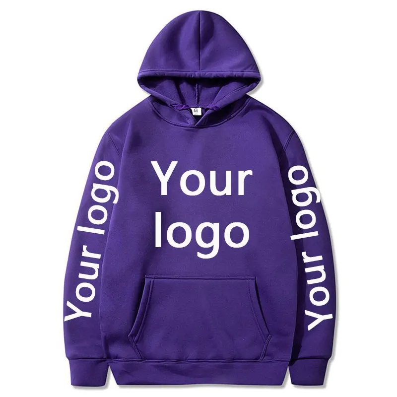 Personalizado hoodies diy texto logotipo imagem impressão