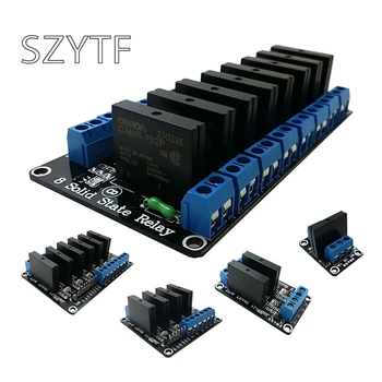 

1/2/4/6/8-Way 5v12v24v Low-Level DC Controlled AC Solid-State Relay Module 240V Development Board