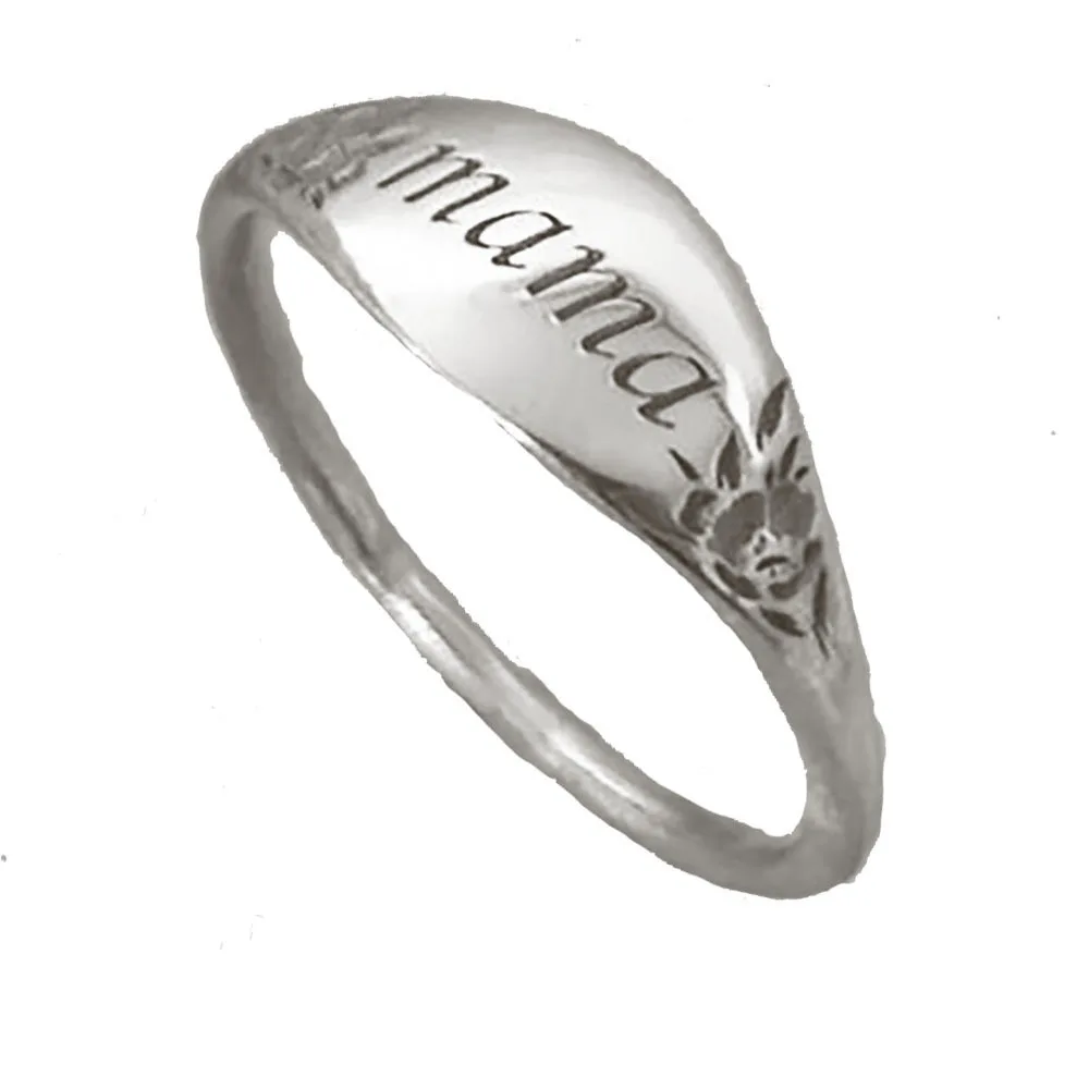 Mama Rings for Mother's Day Gift Simple Lettering Statement Ring Woman Finger Jewelry Mother and Kids Rings Accessories